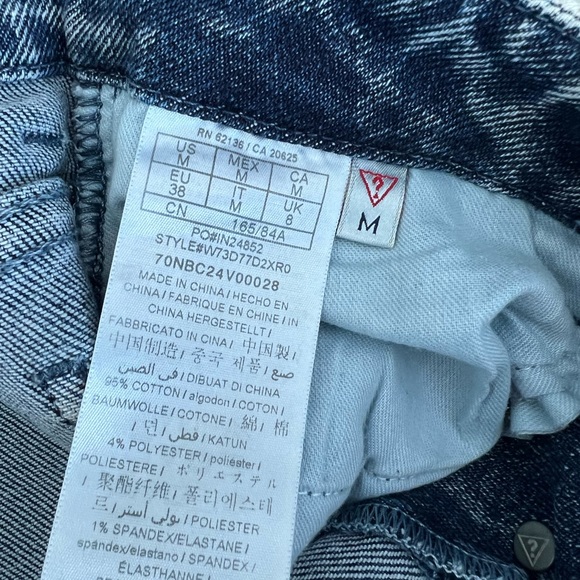 Guess acid washed buttonfly Jean skirt - Picture 6 of 7